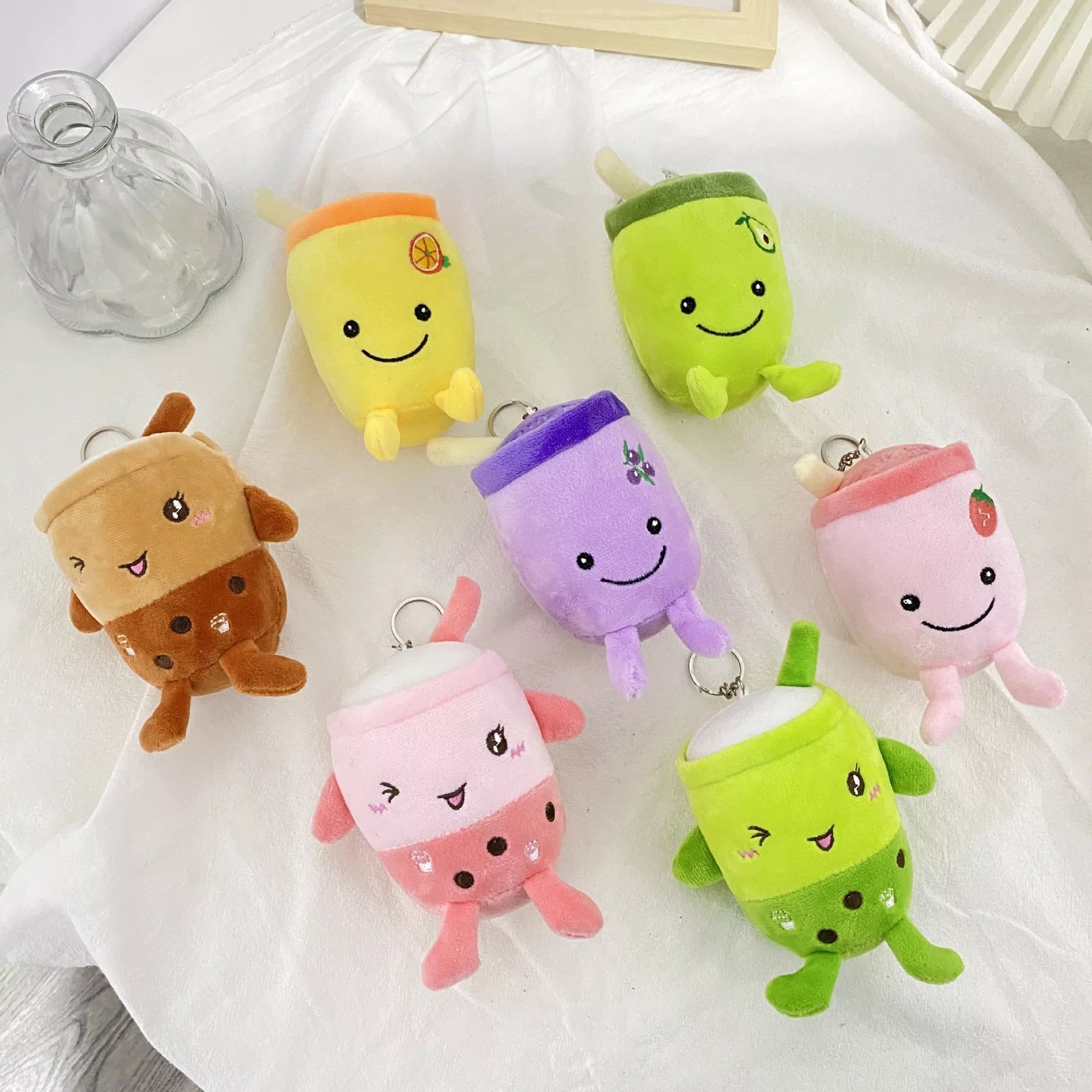 Baby Bubble Tea Plush Keychain & Boba Plushie